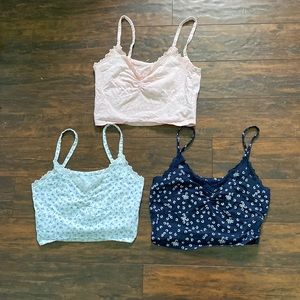 SHEIN floral Cropped tank top set.